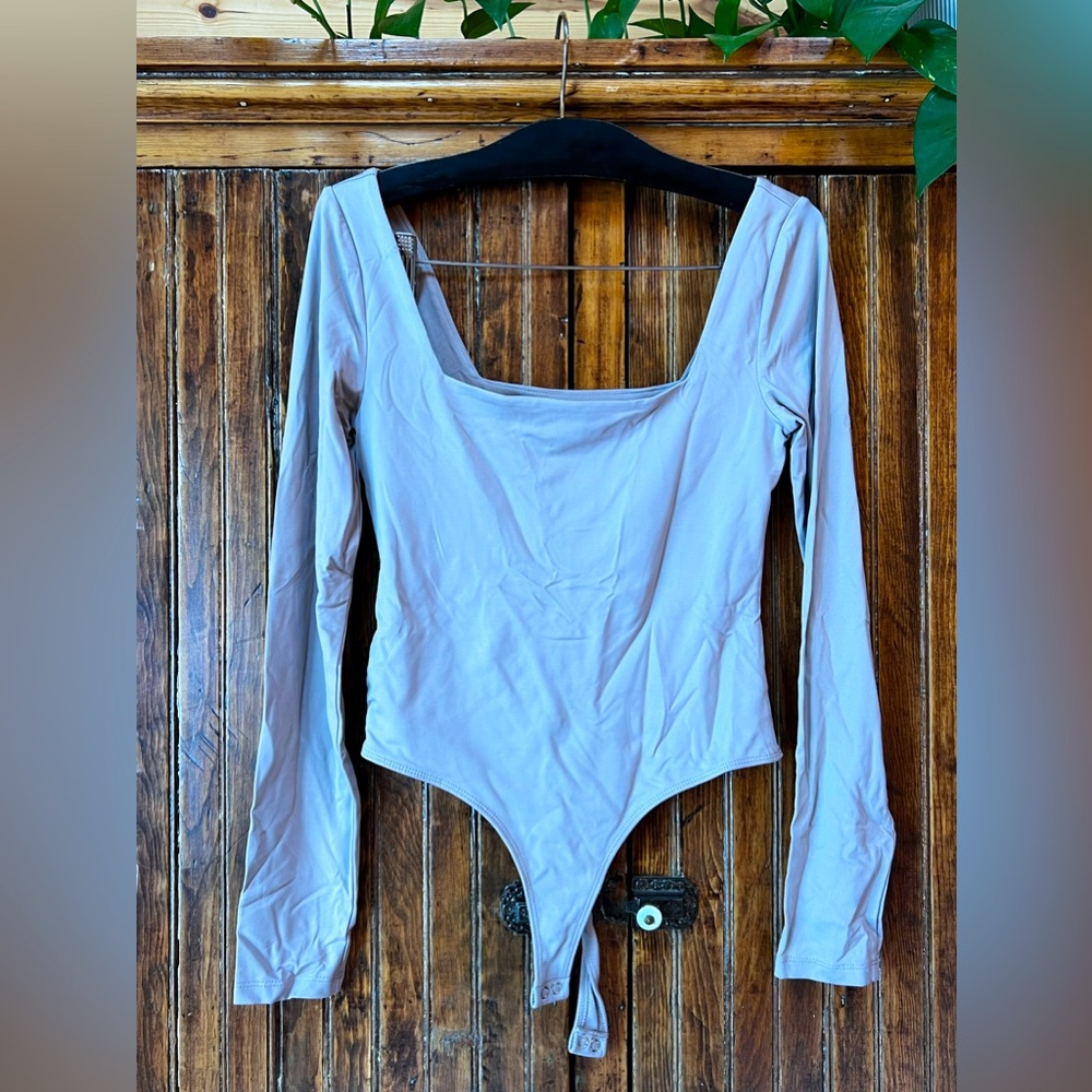 F21 square neck bodysuit